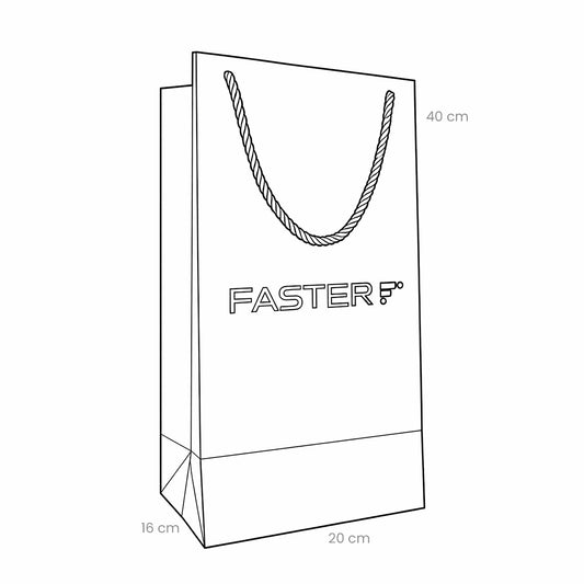 Faster embalagem presente