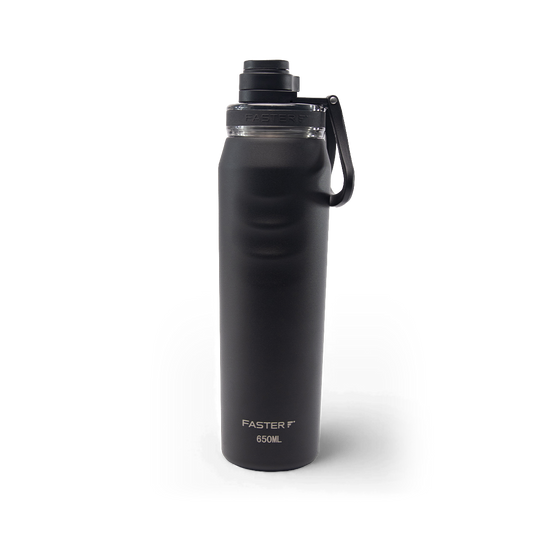 Garrafa Térmica Faster Oásis Preta - 650ml