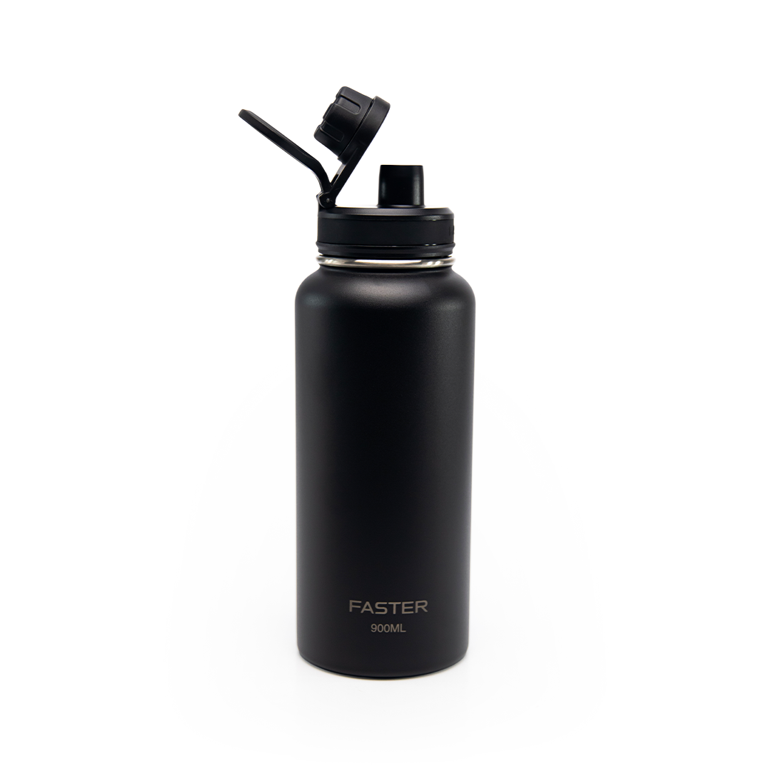 Garrafa Térmica Faster Black 900ml - Essense Sand