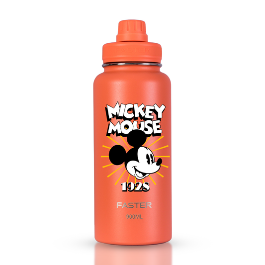 Garrafa Térmica Faster Coral 900ml - Mickey Est. 2