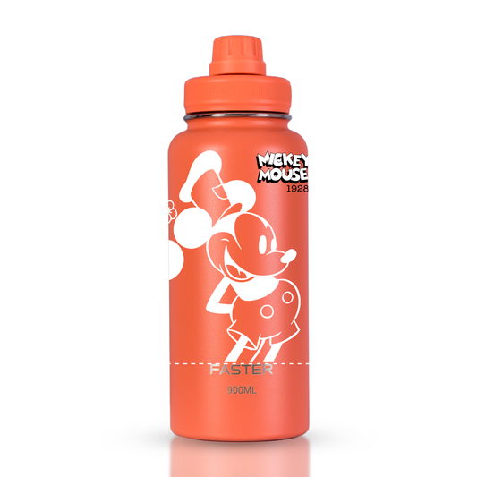 Garrafa Térmica Faster Coral 900ml - Mickey Est. 3