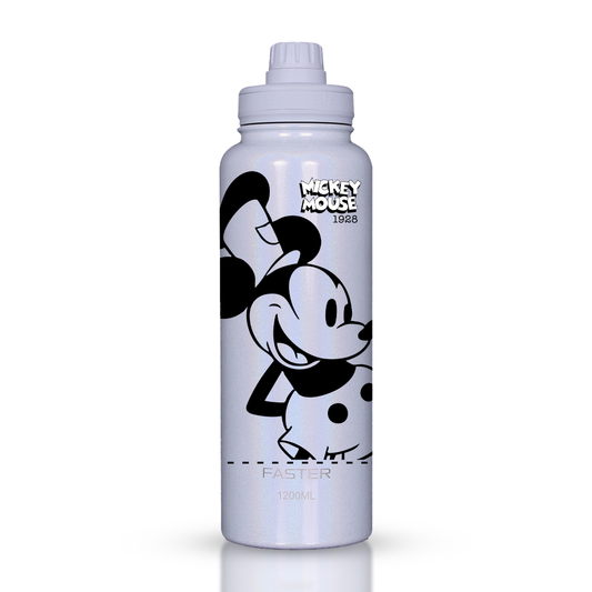 Garrafa Térmica Faster Shine White 1200ml - Mickey Est. 3