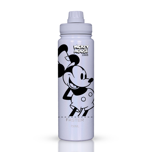 Garrafa Térmica Faster Shine White 750ml - Mickey Est. 3