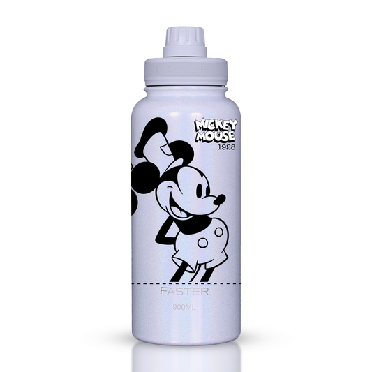 Garrafa Térmica Faster Shine White 900ml - Mickey Est. 3