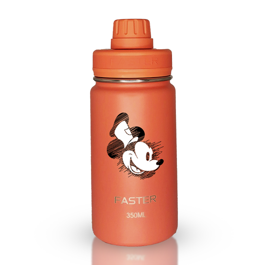 Garrafa Térmica Faster Coral 350ml - Mickey Est. 6