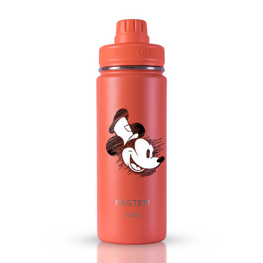 Garrafa Térmica Faster Coral 500ml Mickey - Est. 6