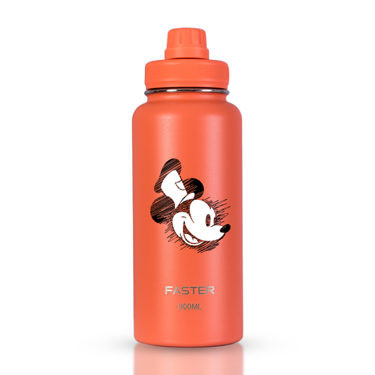 Garrafa Térmica Faster Coral 900ml - Mickey Est. 6