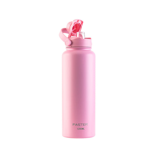 Garrafa Térmica Faster Strap Rosa Iogurte 1200ML