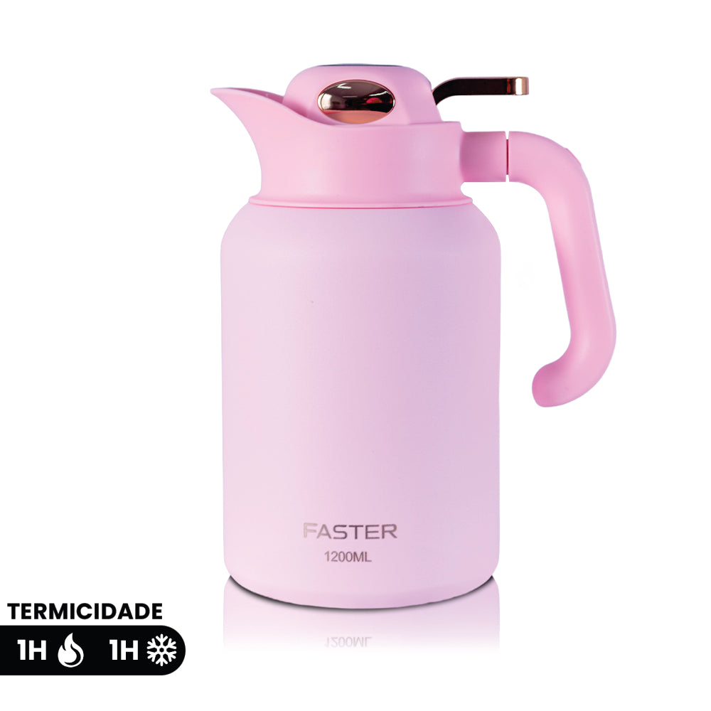 Garrafa de Café Rosa - 1200ml