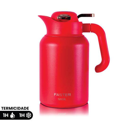 Garrafa de Café Vermelha - 1200ml