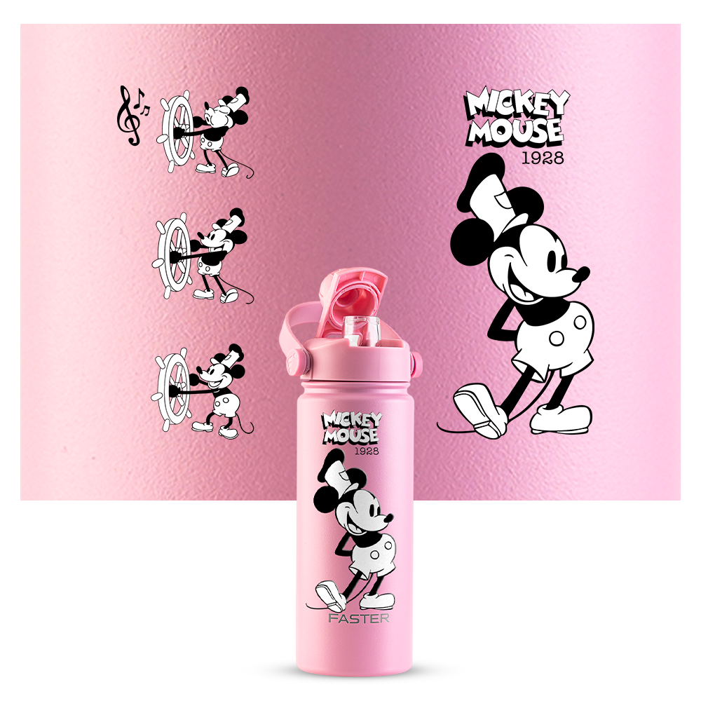 Garrafa Térmica Faster Strap Iorgute Mickey O Capitão - 750ml