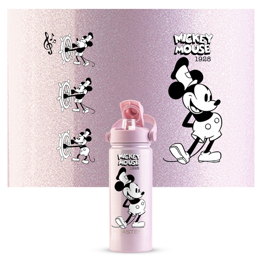 Garrafa Térmica Faster Strap Shine Rosa Mickey O Capitão - 900ml