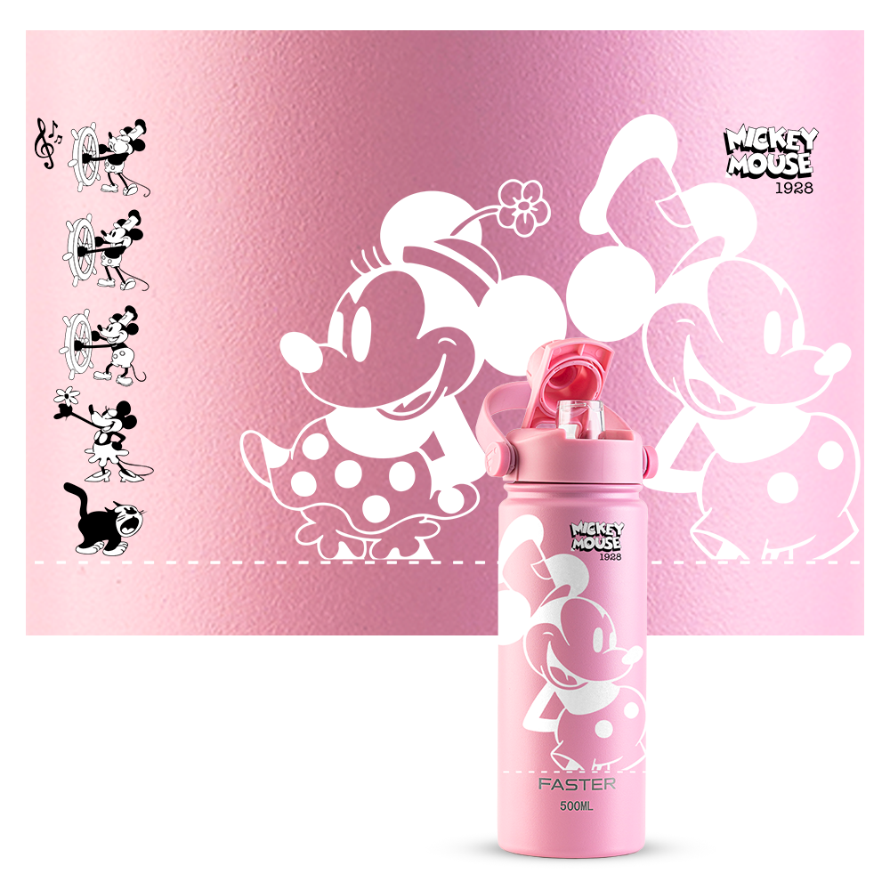 Garrafa Térmica Faster Strap - Iorgute Mickey Par Clássico - 750ml