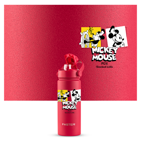 Garrafa Térmica Faster Strap Cereja Mickey Cenas do Steamboat - 900ml