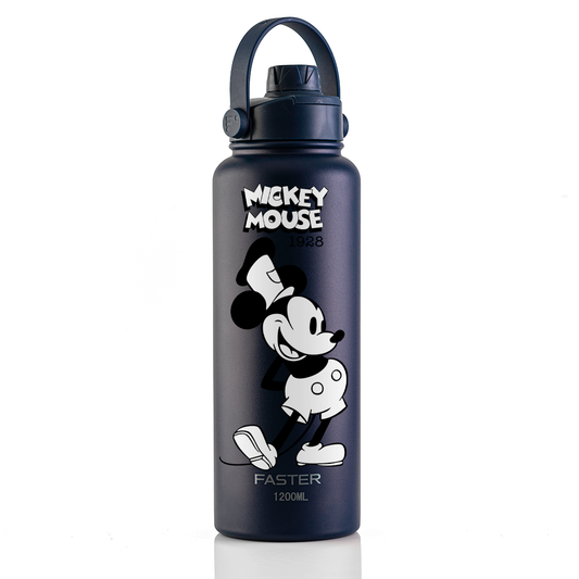 Garrafa Térmica Faster Strap Azul Marinho Mickey O Capitão - 1200ml