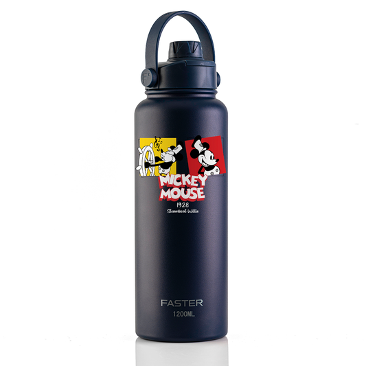 Garrafa Térmica Faster Strap Azul Marinho Mickey Cenas do Steamboat - 1200ml