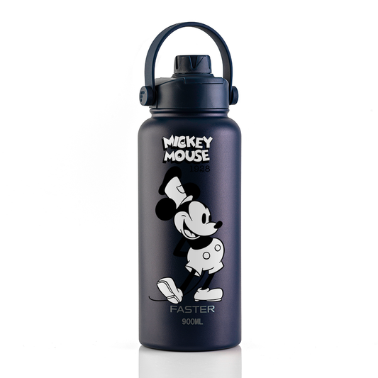 Garrafa Térmica Faster Strap Azul Marinho Mickey O Capitão - 900ml