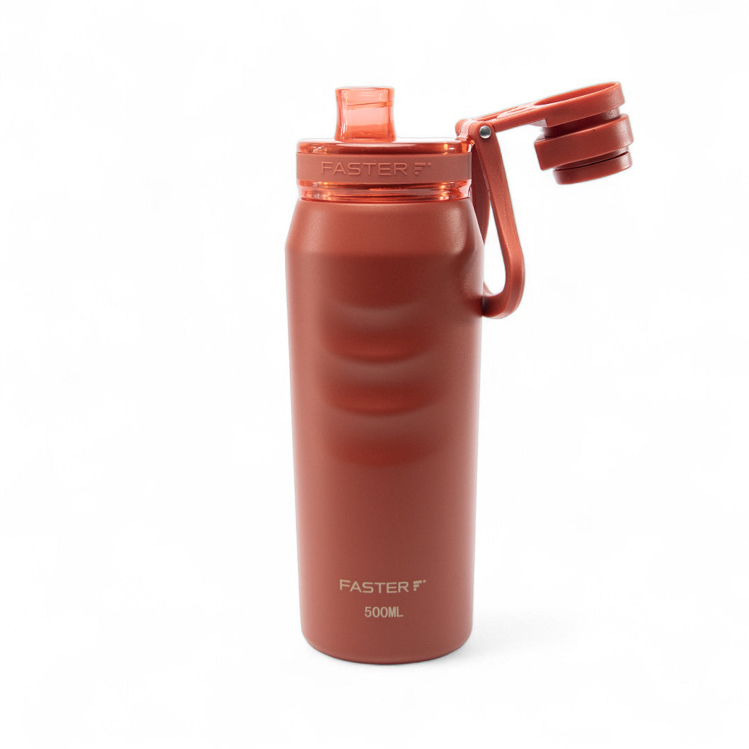Garrafa Térmica Faster Oásis Vermelha Papoula - 500ml