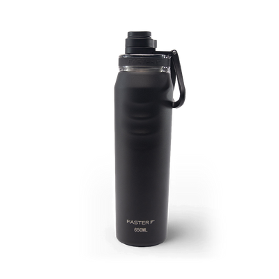 Garrafa Térmica Faster Oásis Preta - 650ml