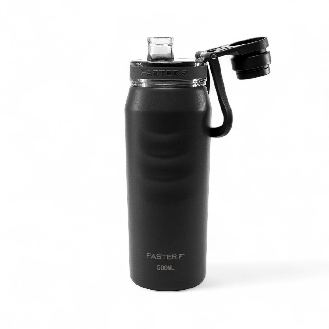 Garrafa Térmica Faster Oásis Preta - 500ml