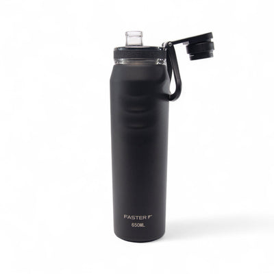 Garrafa Térmica Faster Oásis Preta - 650ml