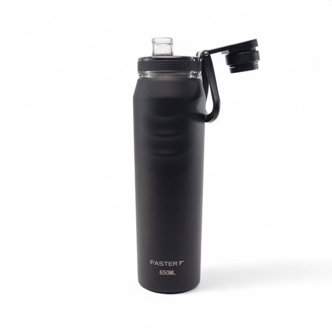 Garrafa Térmica Faster Oásis Preta - 650ml
