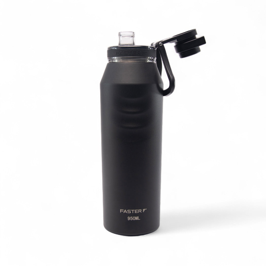 Garrafa Térmica Faster Oásis Preta - 950ml