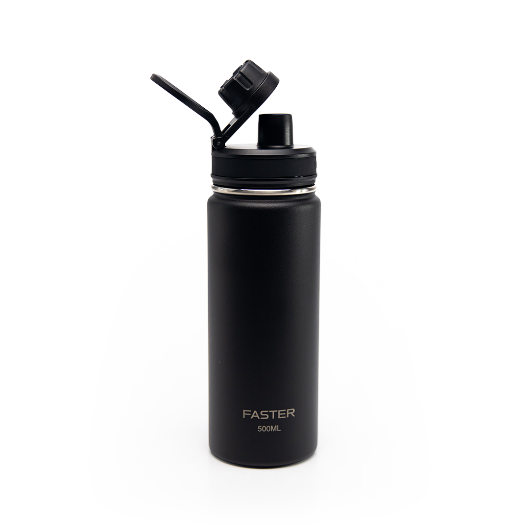 Garrafa Térmica Faster Black 500ml - Essense Sand