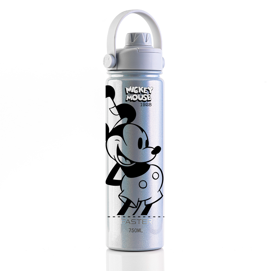 Garrafa Térmica Faster Strap Shine Gelo Mickey Par Clássico - 750ml