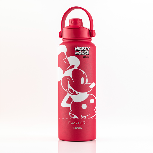 Garrafa Térmica Faster Strap - Cereja Mickey Par Clássico - 1200ml
