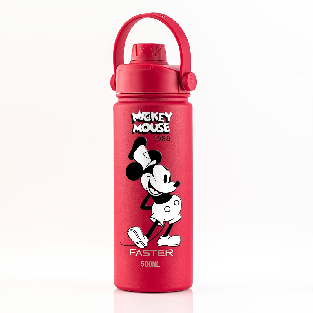 Garrafa Térmica Faster Strap Cereja Mickey O Capitão - 500ml