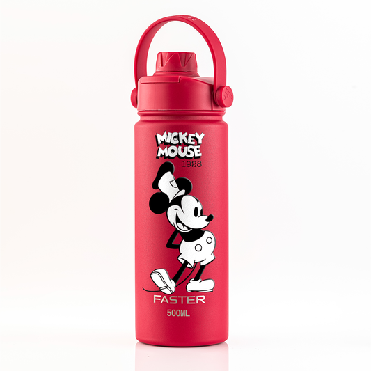 Garrafa Térmica Faster Strap Cereja Mickey O Capitão - 500ml