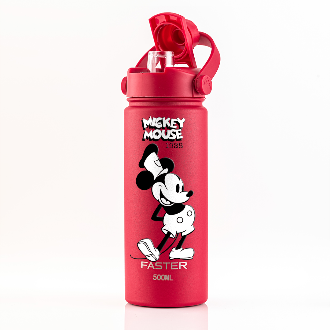 Garrafa Térmica Faster Strap Cereja Mickey O Capitão - 500ml