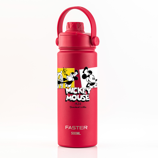 Garrafa Térmica Faster Strap Cereja Mickey Cenas do Steamboat - 500ml