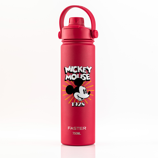 Garrafa Térmica Faster Strap Cereja Mickey Brilho do Ícone - 750ml