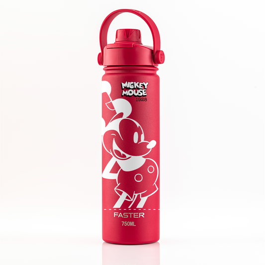 Garrafa Térmica Faster Strap - Cereja Mickey Par Clássico - 750ml