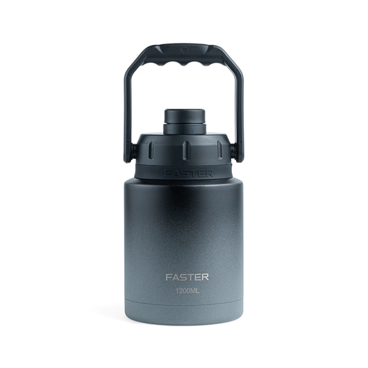 Garrafa Térmica Gig Fast Preta C/ Grafite Tritan 1200ml