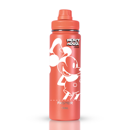 Garrafa Térmica Faster Coral 750ml - Mickey Est. 3