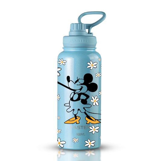 Garrafa Térmica Faster Shine Blue 900ml - Mickey Est. 7